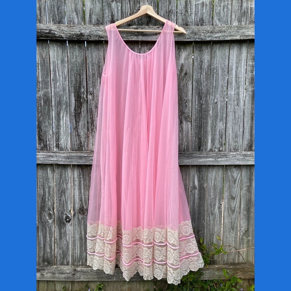 Vintage 70’s Lane Bryant Sheer Gown